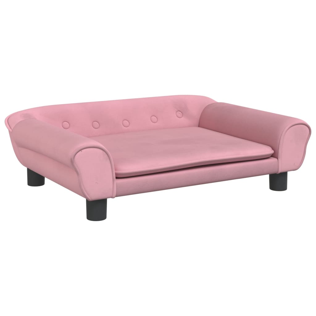 Kindersofa Rosa 70x45x26 cm Samt