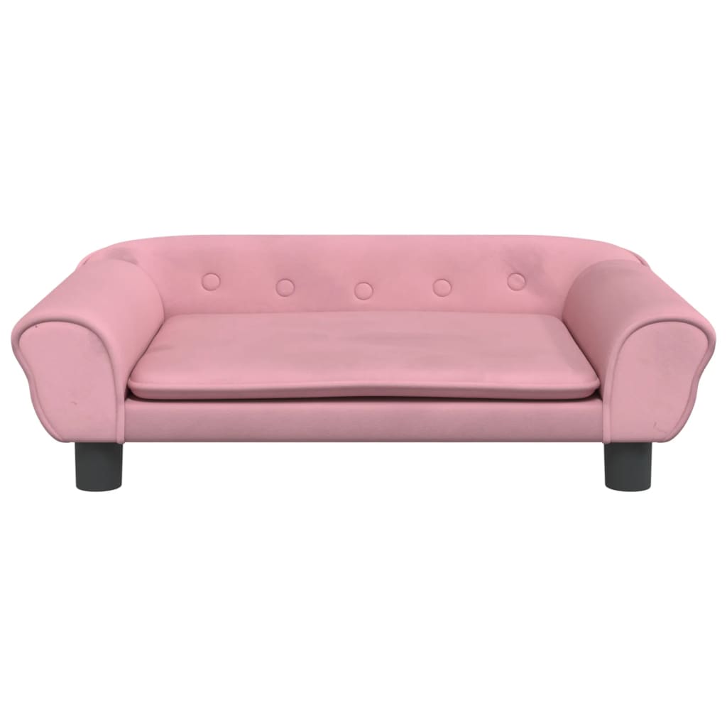 Kindersofa Rosa 70x45x26 cm Samt