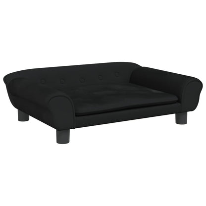 Kindersofa Schwarz 70x45x26 cm Samt