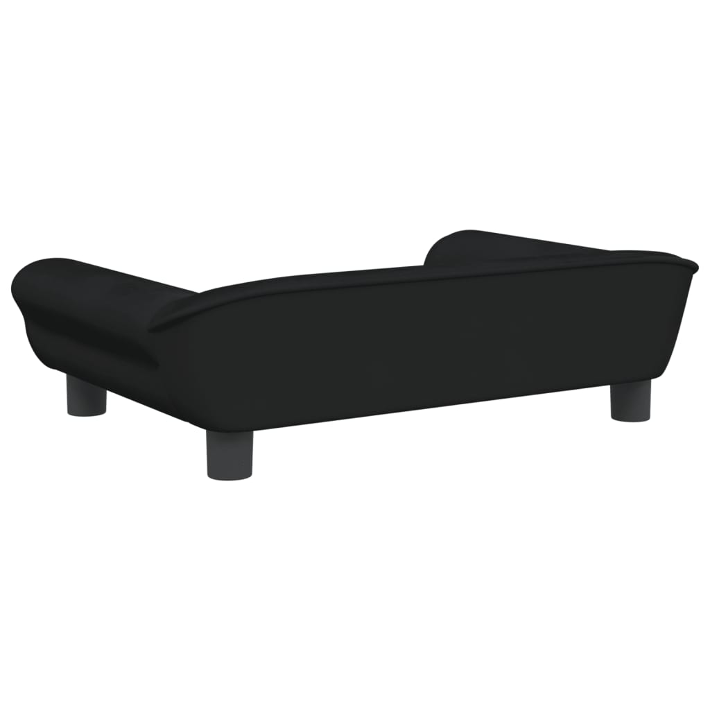 Kindersofa Schwarz 70x45x26 cm Samt