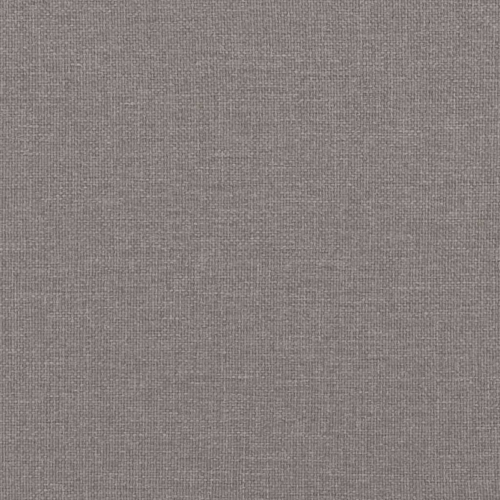 Tagesbett Ausziehbar mit Matratzen Taupe 80x200 cm Stoff