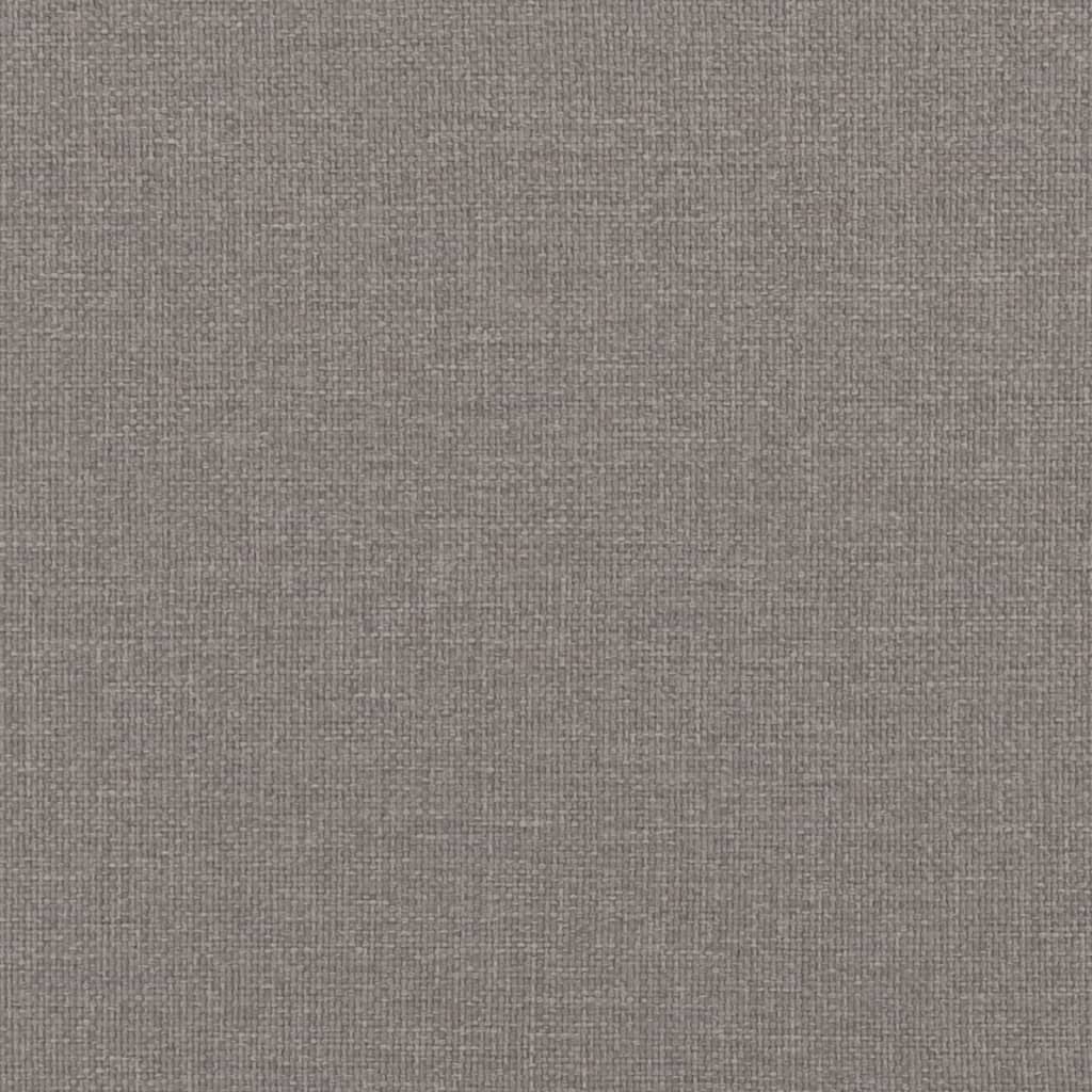 Tagesbett mit Matratze Taupe 90x200 cm Stoff