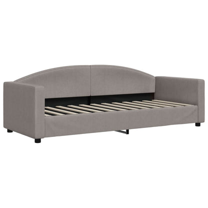 Tagesbett Ausziehbar Taupe 80x200 cm Stoff