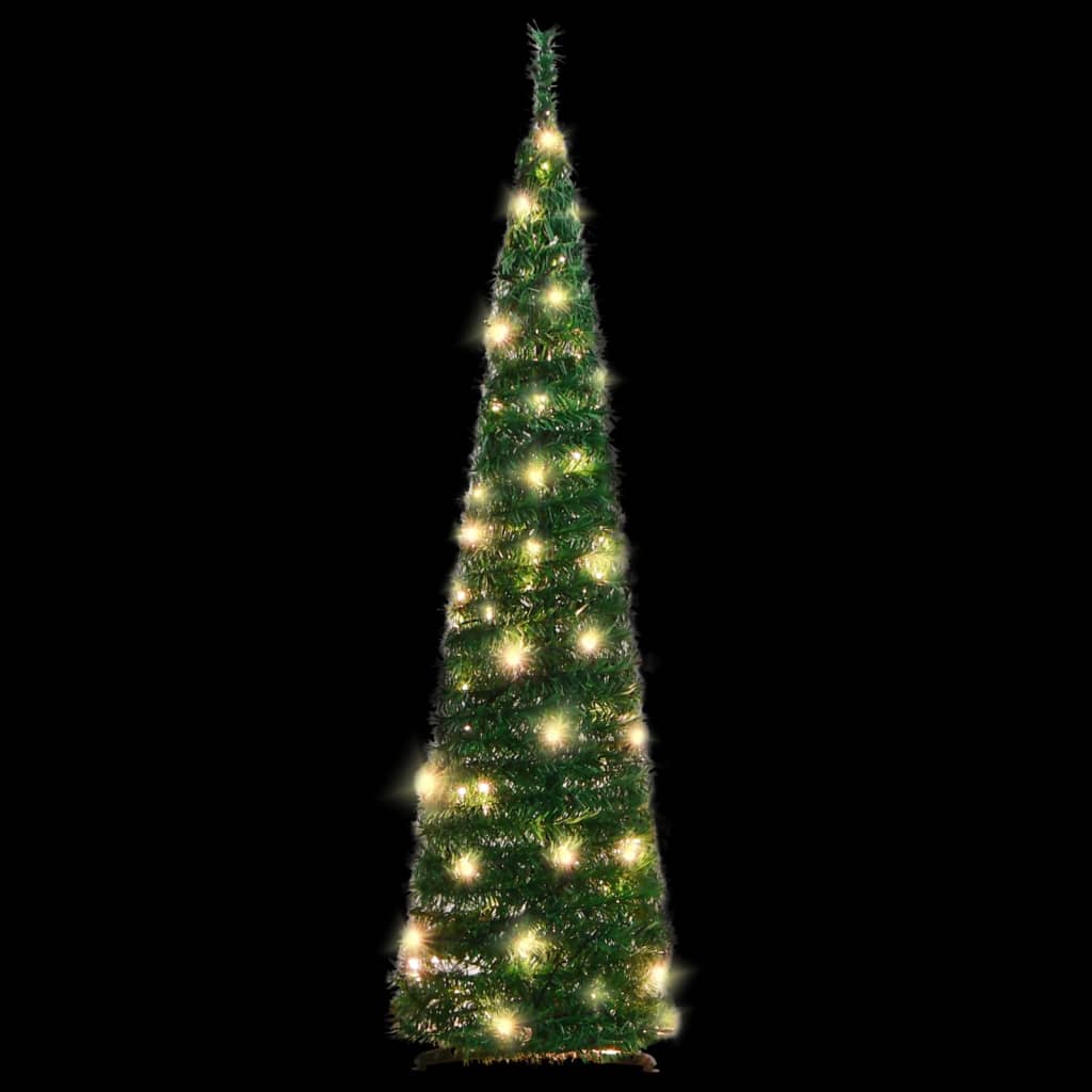 Pop-Up-Weihnachtsbaum Künstlich 50 LEDs Grün 120 cm