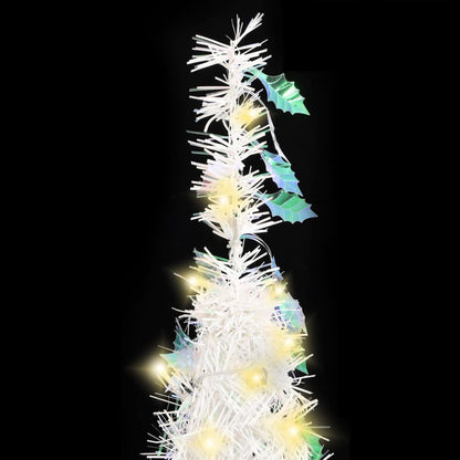 Pop-Up-Weihnachtsbaum Künstlich 50 LEDs Weiß 120 cm