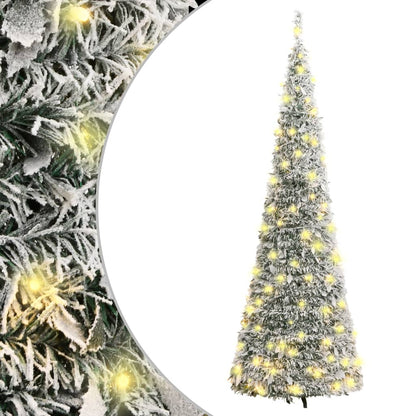 Pop-Up-Weihnachtsbaum Künstlich Beschneit 150 LEDs 180 cm