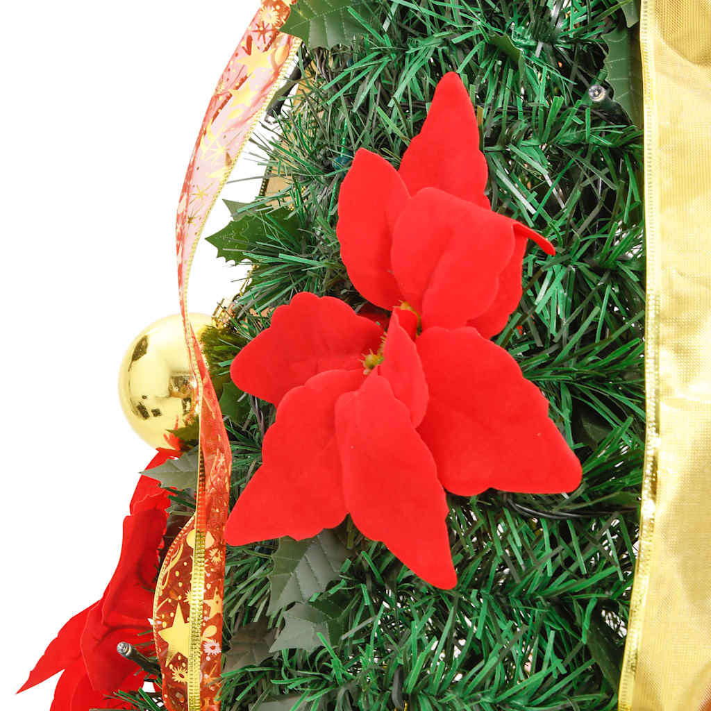 Albero di Natale artificiale pop-up con 50 LED verdi, 120 cm