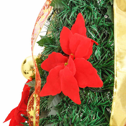 Albero di Natale artificiale pop-up con 50 LED verdi, 120 cm