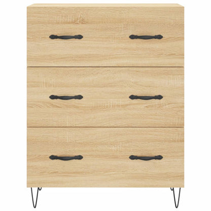 Highboard Sonoma-Eiche 69,5x34x180 cm Holzwerkstoff