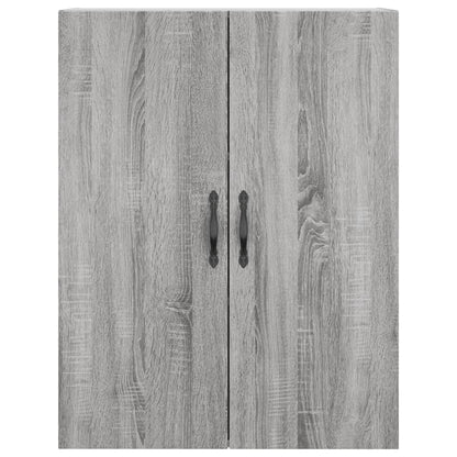 Highboard Grau Sonoma 69,5x34x180 cm Holzwerkstoff