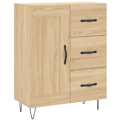 Highboard Sonoma-Eiche 69,5x34x180 cm Holzwerkstoff