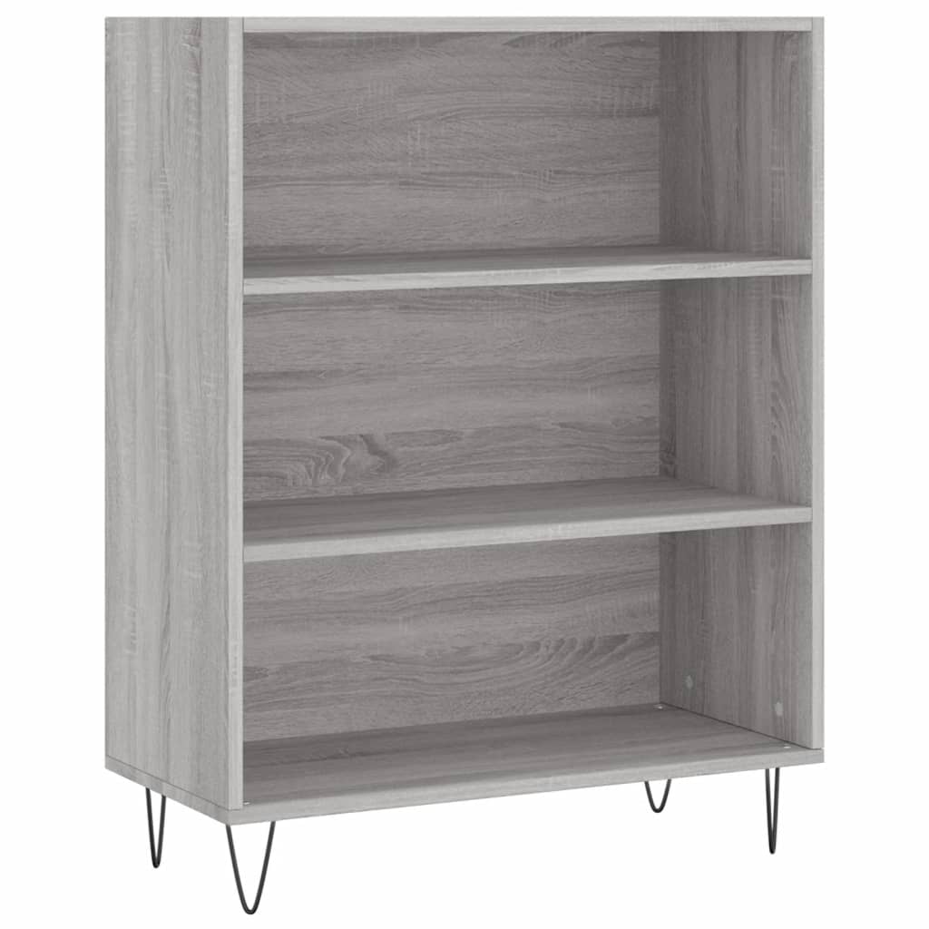 Highboard Grau Sonoma 69,5x34x180 cm Holzwerkstoff