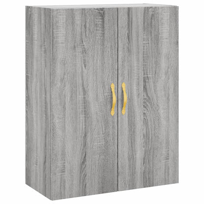 Highboard Grau Sonoma 69,5x34x180 cm Holzwerkstoff