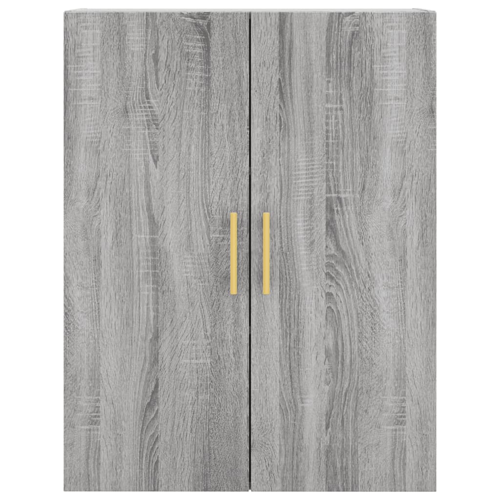 Highboard Grau Sonoma 69,5x34x180 cm Holzwerkstoff