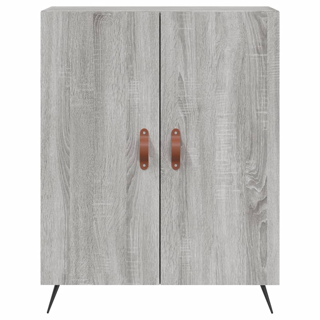 Highboard Grau Sonoma 69,5x34x180 cm Holzwerkstoff