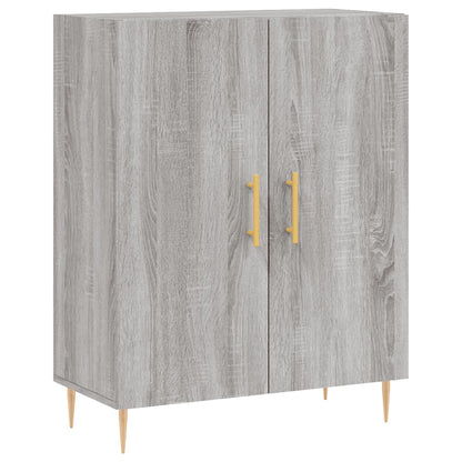 Highboard Grau Sonoma 69,5x34x180 cm Holzwerkstoff