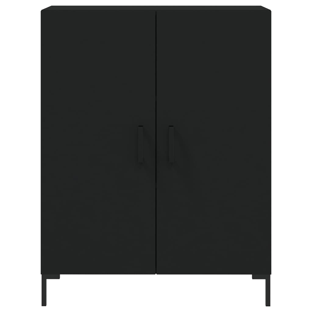 Highboard Schwarz 69,5x34x180 cm Holzwerkstoff