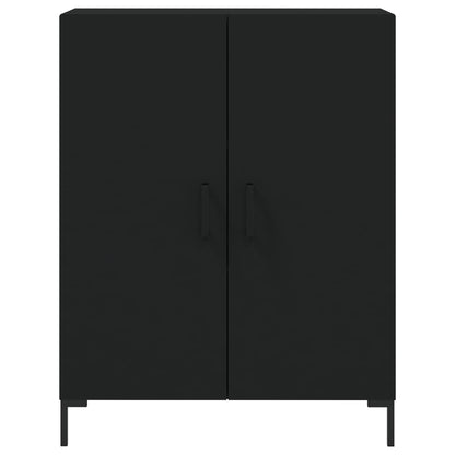 Highboard Schwarz 69,5x34x180 cm Holzwerkstoff