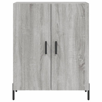 Highboard Grau Sonoma 69,5x34x180 cm Holzwerkstoff