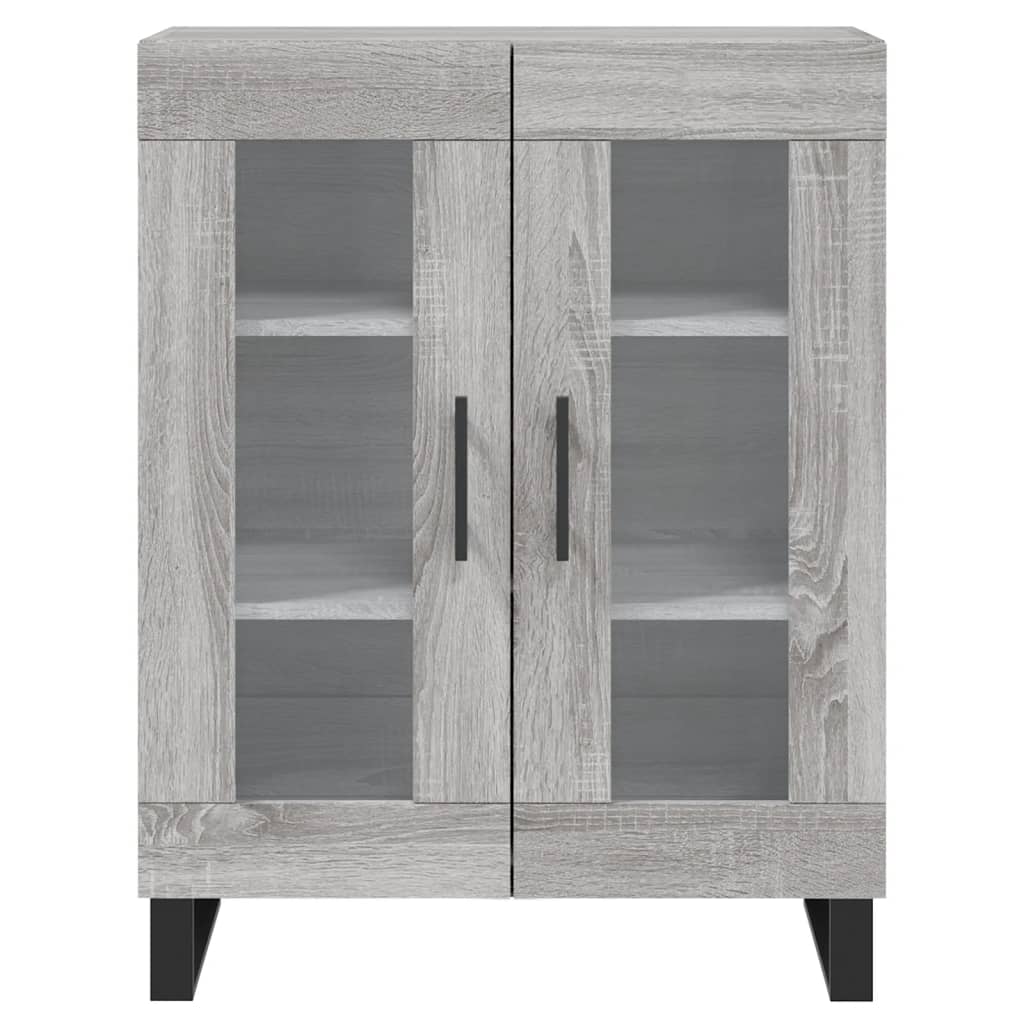 Highboard Grau Sonoma 69,5x34x180 cm Holzwerkstoff