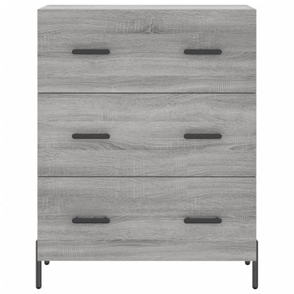 Highboard Grau Sonoma 69,5x34x180 cm Holzwerkstoff