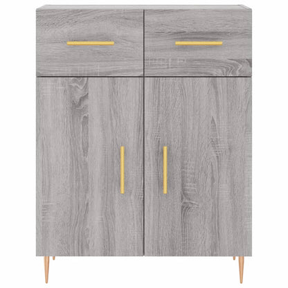 Highboard Grau Sonoma 69,5x34x180 cm Holzwerkstoff