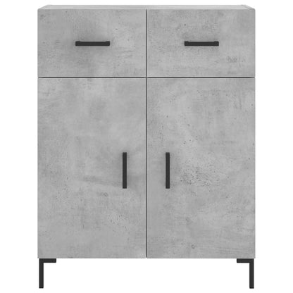 Highboard Betongrau 69,5x34x180 cm Holzwerkstoff