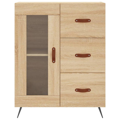 Highboard Sonoma-Eiche 69,5x34x180 cm Holzwerkstoff