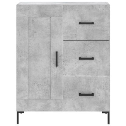 Highboard Betongrau 69,5x34x180 cm Holzwerkstoff