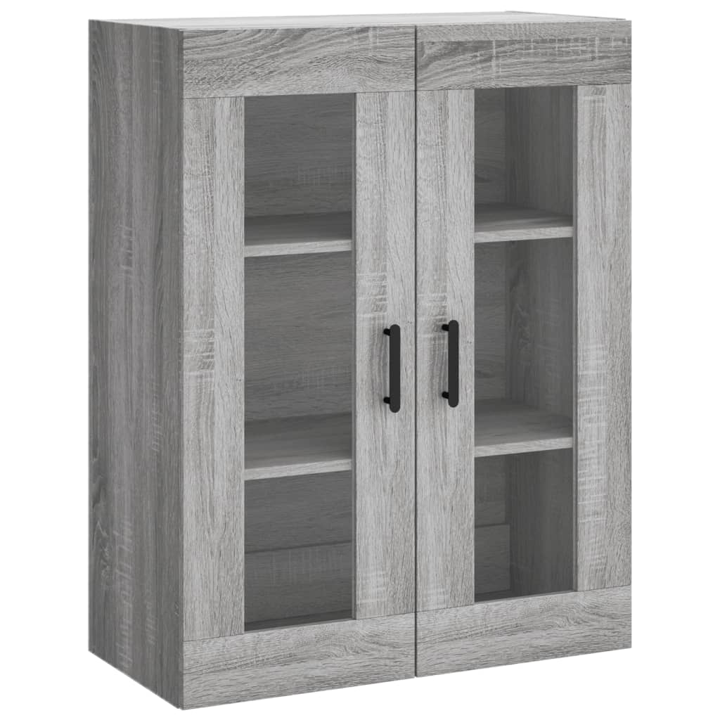 Highboard Grau Sonoma 69,5x34x180 cm Holzwerkstoff