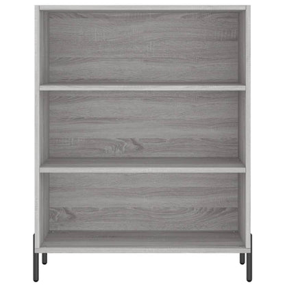 Highboard Grau Sonoma 69,5x34x180 cm Holzwerkstoff