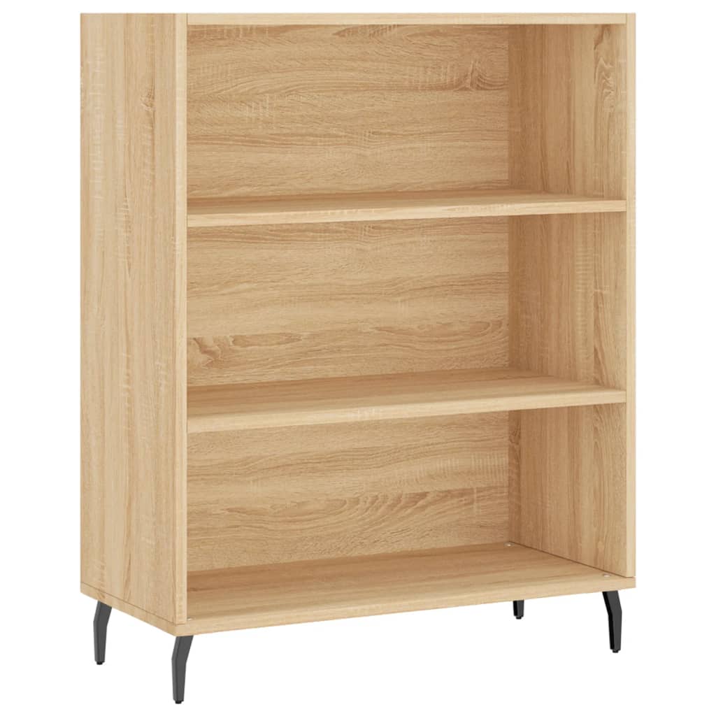 Highboard Sonoma-Eiche 69,5x34x180 cm Holzwerkstoff