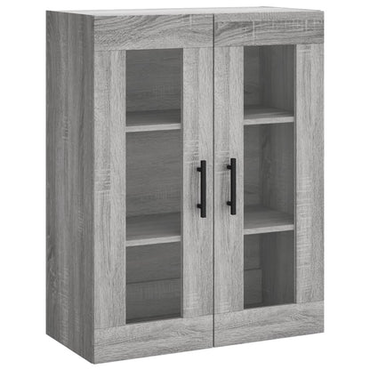 Highboard Grau Sonoma 69,5x34x180 cm Holzwerkstoff