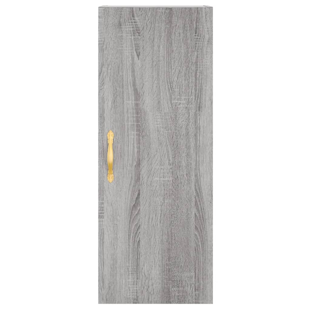 Highboard Grau Sonoma 34,5x34x180 cm Holzwerkstoff