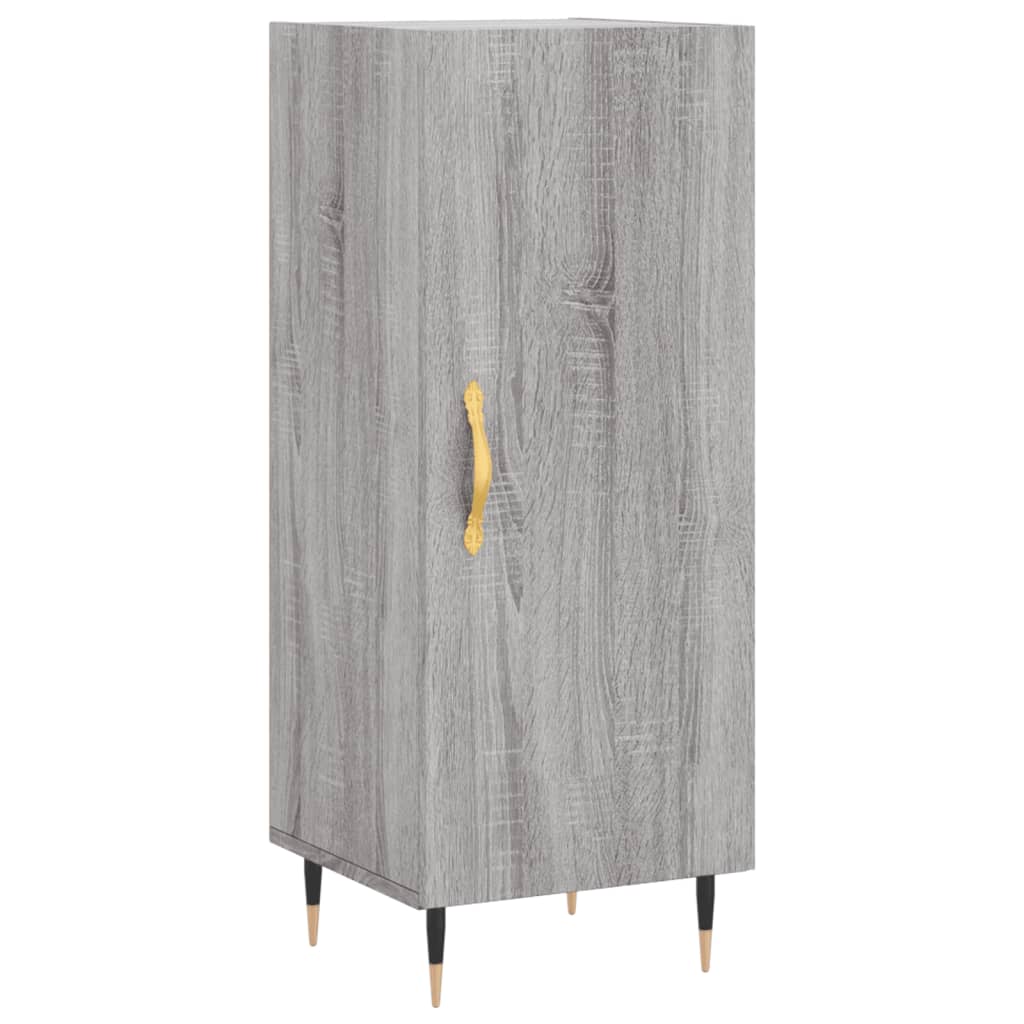 Highboard Grau Sonoma 34,5x34x180 cm Holzwerkstoff