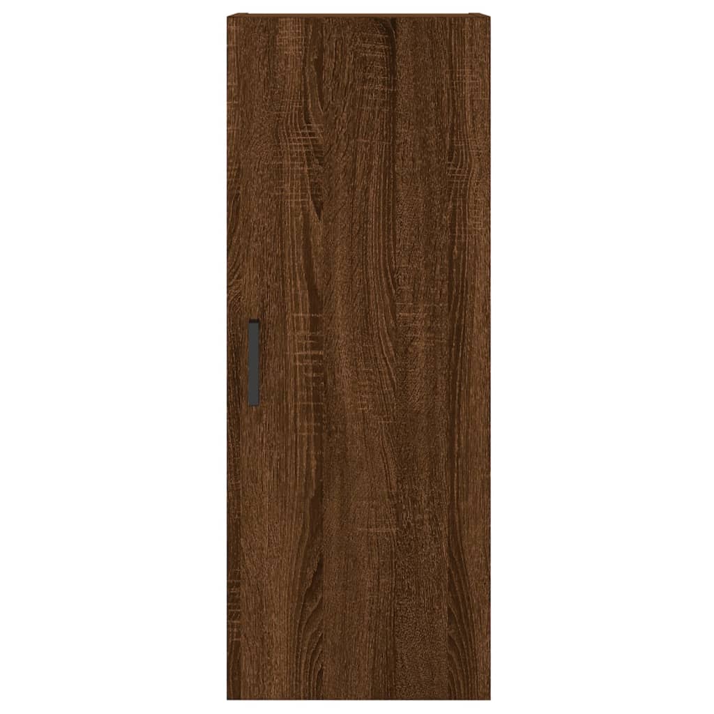 Highboard Braun Eichen-Optik 34,5x34x180 cm Holzwerkstoff