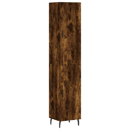 Highboard Räuchereiche 34,5x34x180 cm Holzwerkstoff