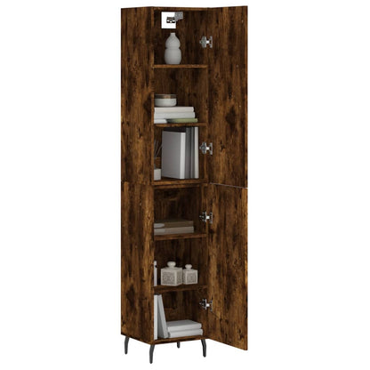 Highboard Räuchereiche 34,5x34x180 cm Holzwerkstoff