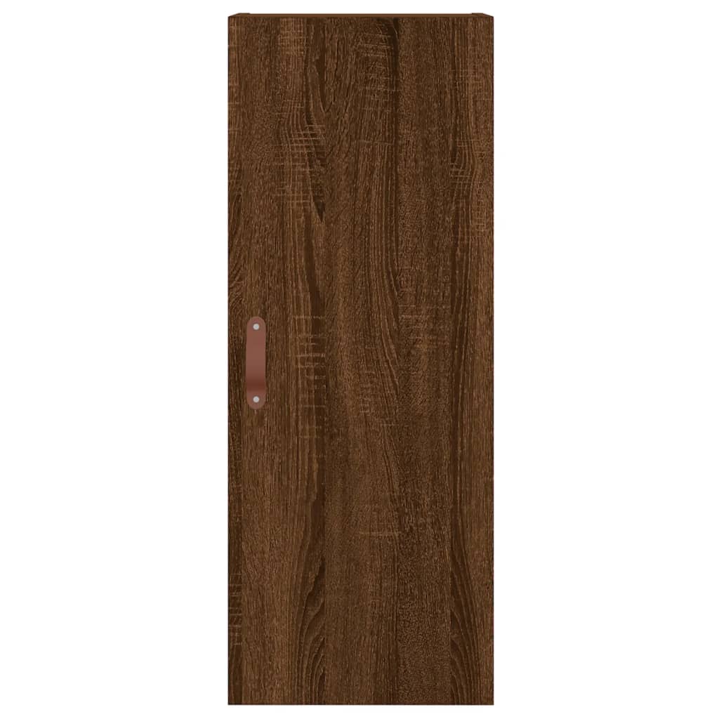 Highboard Braun Eichen-Optik 34,5x34x180 cm Holzwerkstoff