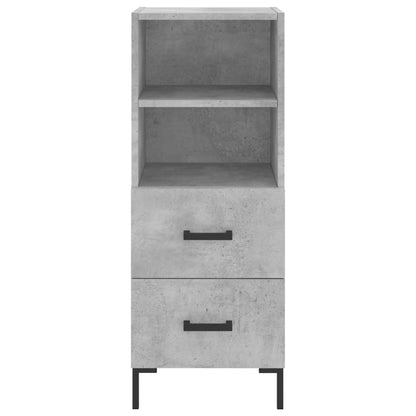 Highboard Betongrau 34,5x34x180 cm Holzwerkstoff