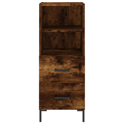 Highboard Räuchereiche 34,5x34x180 cm Holzwerkstoff