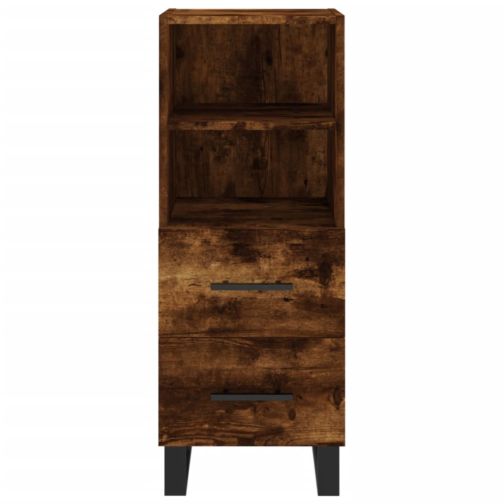 Highboard Räuchereiche 34,5x34x180 cm Holzwerkstoff