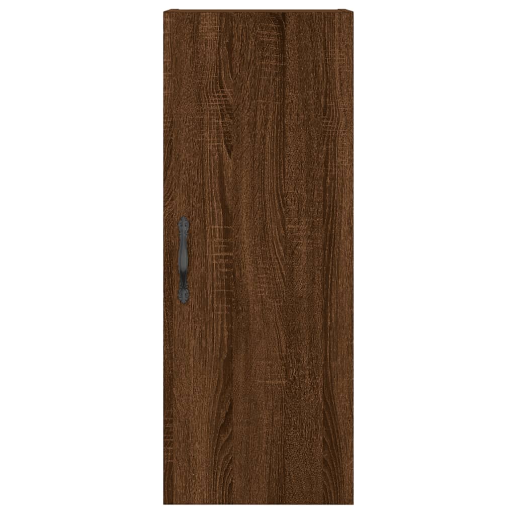 Highboard Braun Eichen-Optik 34,5x34x180 cm Holzwerkstoff