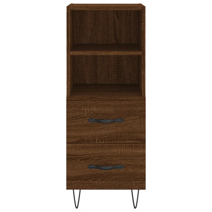 Highboard Braun Eichen-Optik 34,5x34x180 cm Holzwerkstoff