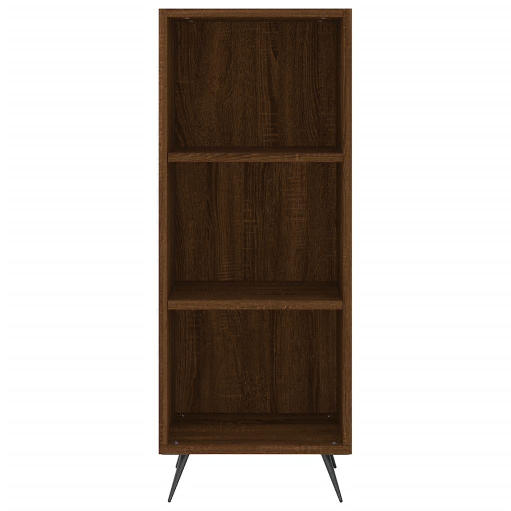 Highboard Braun Eichen-Optik 34,5x34x180 cm Holzwerkstoff