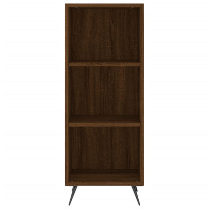 Highboard Braun Eichen-Optik 34,5x34x180 cm Holzwerkstoff