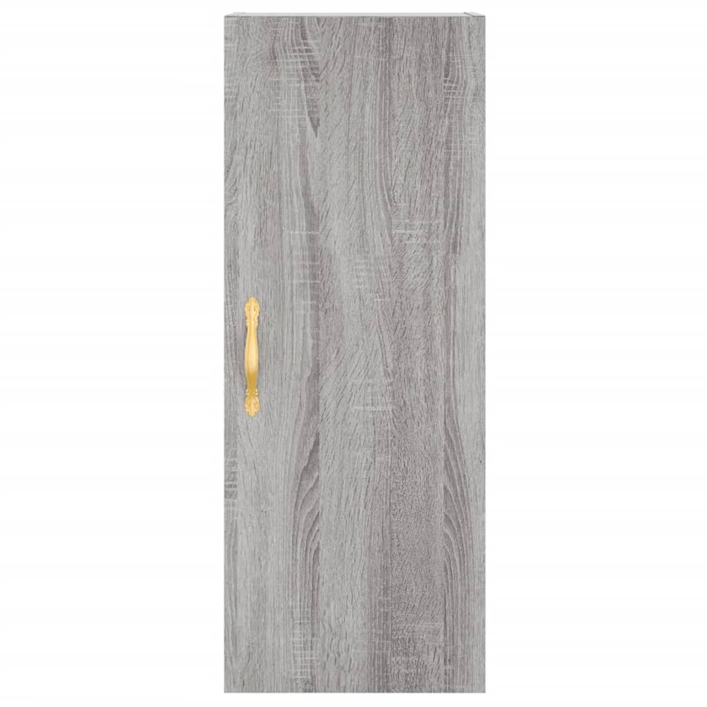 Highboard Grau Sonoma 34,5x34x180 cm Holzwerkstoff