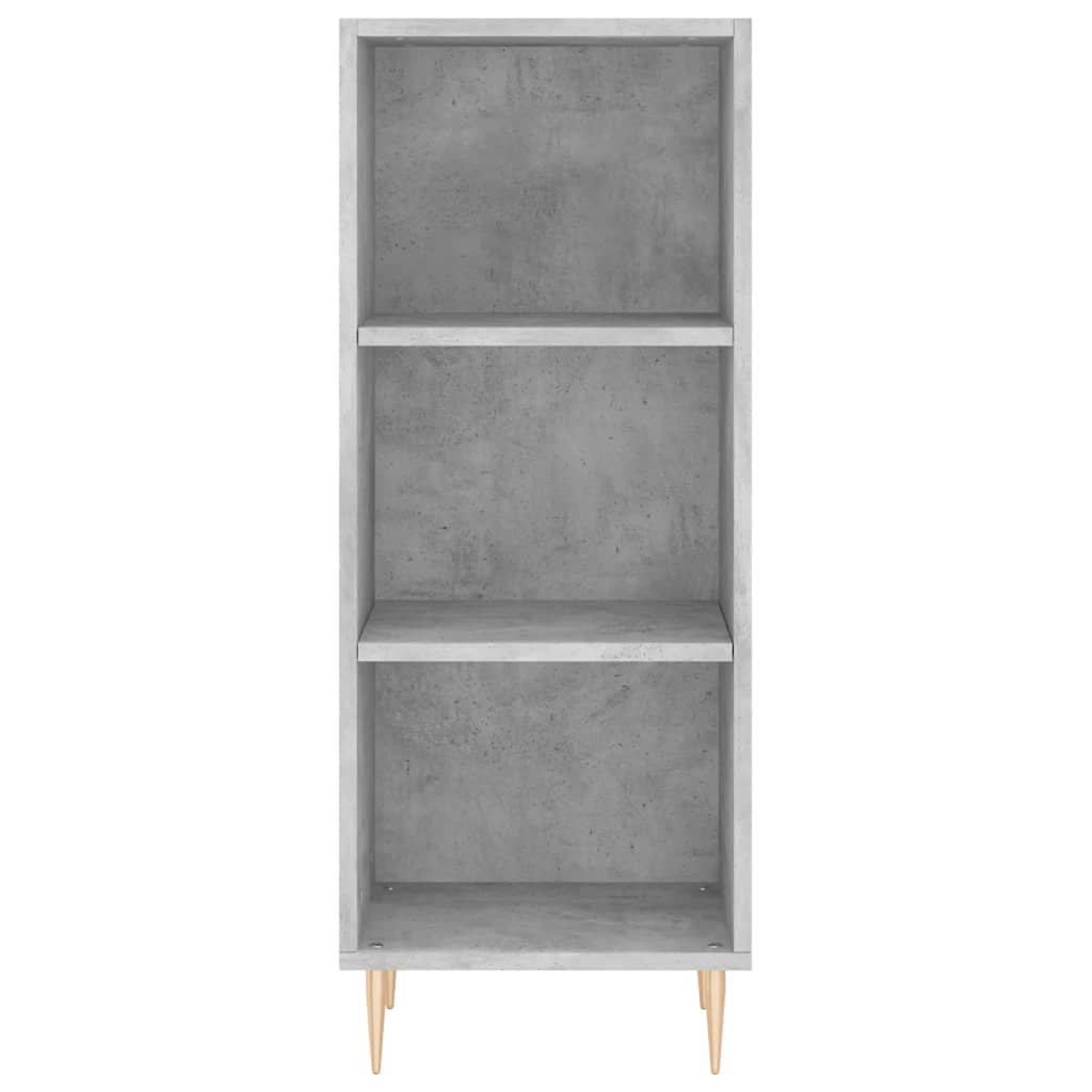 Highboard Betongrau 34,5x34x180 cm Holzwerkstoff