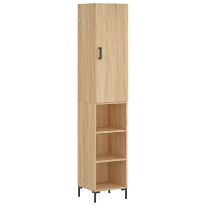 Highboard Sonoma-Eiche 34,5x34x180 cm Holzwerkstoff