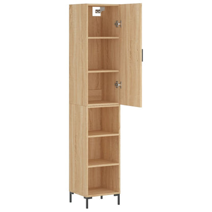 Highboard Sonoma-Eiche 34,5x34x180 cm Holzwerkstoff